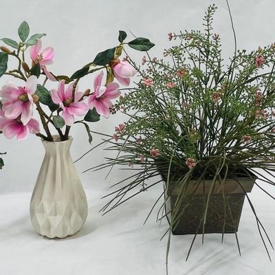 Pair of Artificial Flower Arrangements