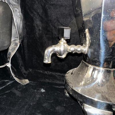 2 CHAFING DISHES AND ELECTRIC PERCOLATOR W/SPIGOT