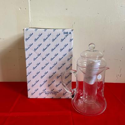 NEW PRINCESS HOUSE ICE TEA PITCHER W/GLASS INSERT