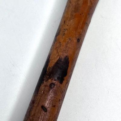 Old Hand Carved Wooden Piñata Bat