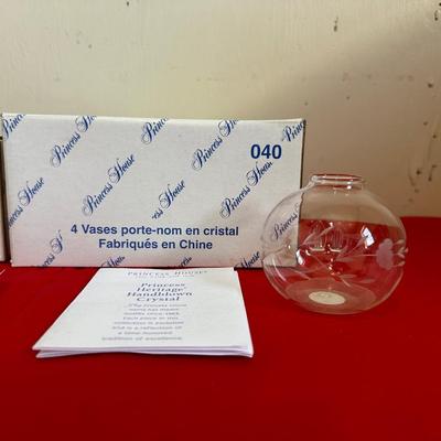 PRINCESS HOUSE CRYSTAL PLANT STARTING VASES AND OIL LAMPS