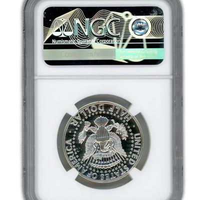 1964 Kennedy Silver Half Dollar Philadelphia - Accented Hair - NGC PF68 Cameo