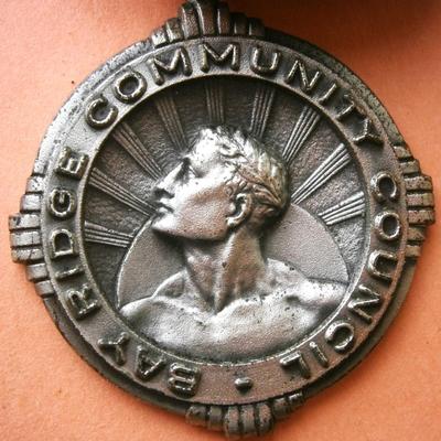 Bay Ridge Community Counci (Brooklyn NY) Halloween Art Contest, medal