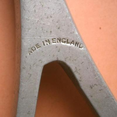 Vintage Solid Cast Aluminum Hand Held Magnifier