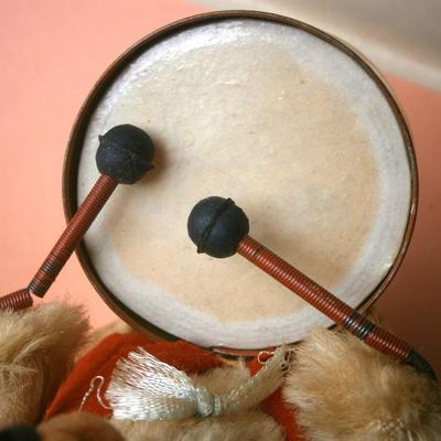 1950's Japanese Wind-Up Drummer Bear