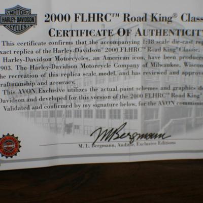 Maisto Harley Davidson Royal Blue 2000 FLHRC Road King Classic Die Cast Motorcycle