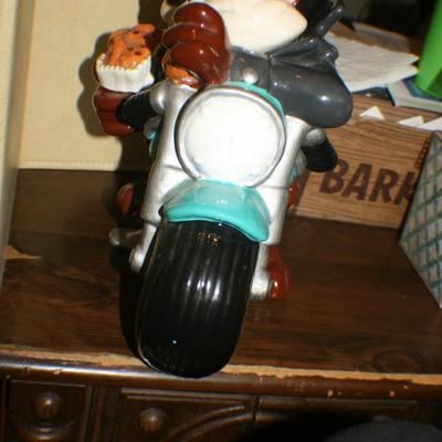 Vintage Warner Bros Harley Davidson Taz Cookie Jar