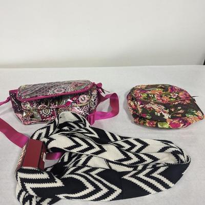 Vera Bradley Lunch Carriers & Faded Glory Scarf
