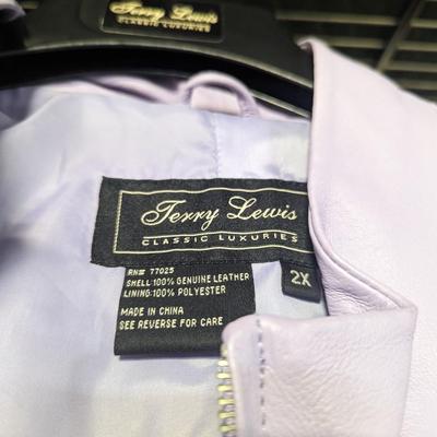 Terry Lewis Leather Jacket Size 2X