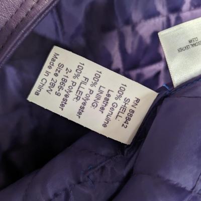Via Accent Leather Jacket Size 28W
