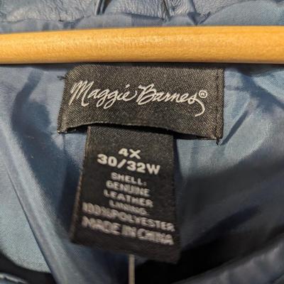 Maggie Barnes Leather Jacket Size 4X