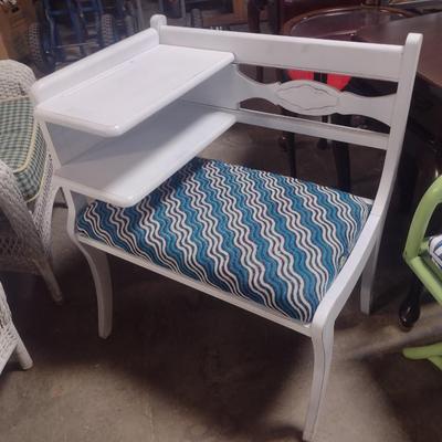 Vintage Phone Table Bench