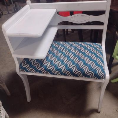 Vintage Phone Table Bench