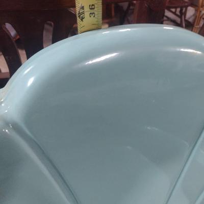 Pair of Metal Shell Back Patio Chairs