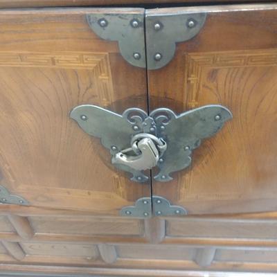 Vintage Solid Wood Korean Wedding Chest