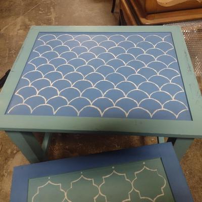 Solid Wood Shabby Chic Nesting Tables
