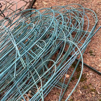 Wire paneled fencing