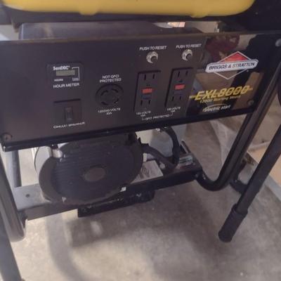 Generac EXL 8000 Gas and Electric Start Home Generator Briggs & Stratton Motor with Cord