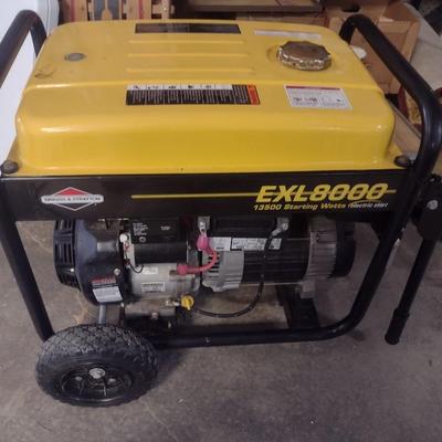 Generac EXL 8000 Gas and Electric Start Home Generator Briggs & Stratton Motor with Cord