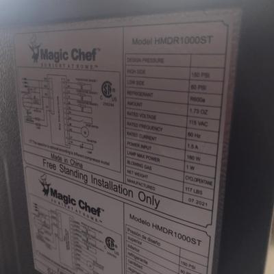 Magic Chef Stainless Finish Apartment Sized Refrigerator/Freezer Working Condition