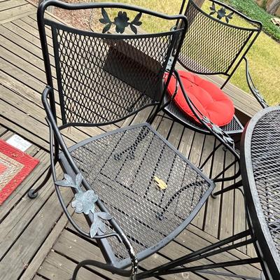 Bistro sized patio table set