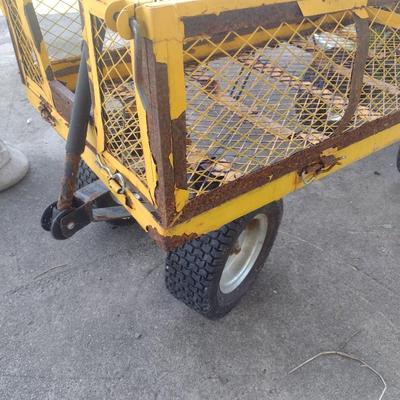 Metal Garden Pull Cart in Used Condition