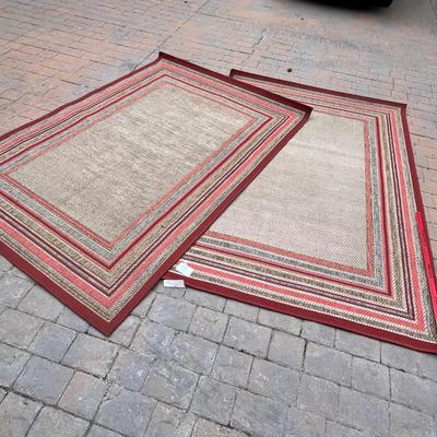 2 outdoor area rugs