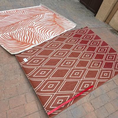 2 outdoor rugs