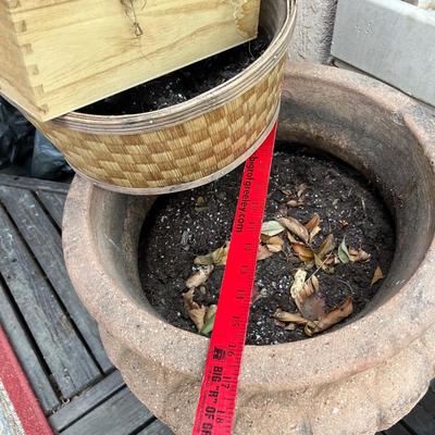 Lot of pots & water fountain