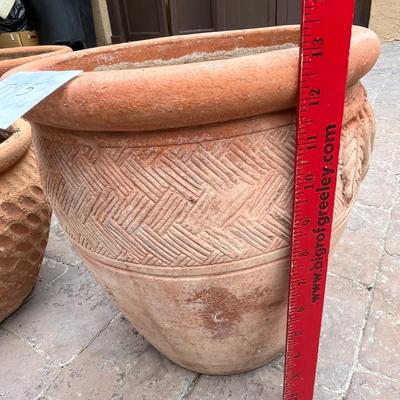 4 Terra Cotta medium pots