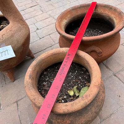 3 Fun Terra Cotta pots
