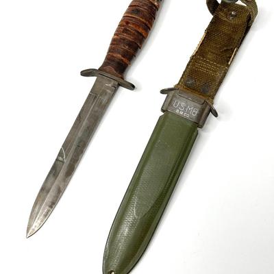WWII Bayonet Combat Knife with USM8 Scabbard