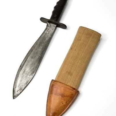 WWI Bolo Fighting Knife with 1918 Scabbard - U.S. Mod 1917 (Knife)