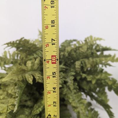 Artificial Fern Ceramic Pot