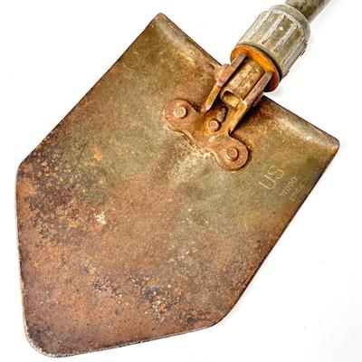 WWII Folding Shovel and Cover