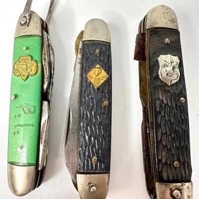 Vintage Boy Scout Pocket Knife Lot