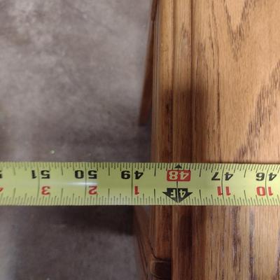 Wooden Sofa Table with Glass Top Insert- Approx 48" x 16" x 27" Tall