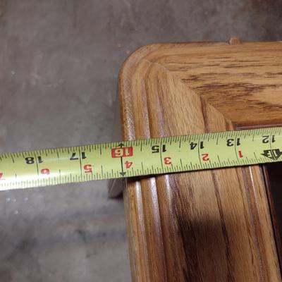 Wooden Sofa Table with Glass Top Insert- Approx 48" x 16" x 27" Tall