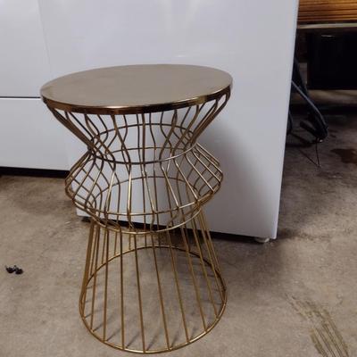 Metal Accent Table/Plant Stand- Approx 15" in Diameter, 22" Tall