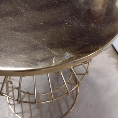 Metal Accent Table/Plant Stand- Approx 15" in Diameter, 22" Tall