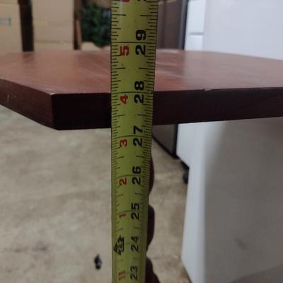 Solid Wood Accent Table- Approx 15" x 20" x 28" Tall