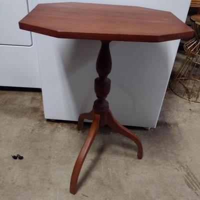 Solid Wood Accent Table- Approx 15" x 20" x 28" Tall