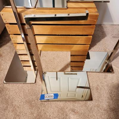 Lot of 6 Heavy Chrome Metal Adjustable Purse Display Holder Hanger