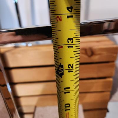 Lot of 6 Heavy Chrome Metal Adjustable Purse Display Holder Hanger