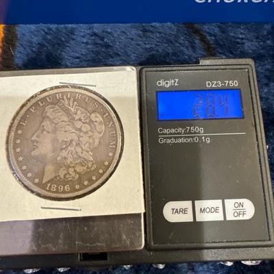 1896 Morgan P U S 1$ VF