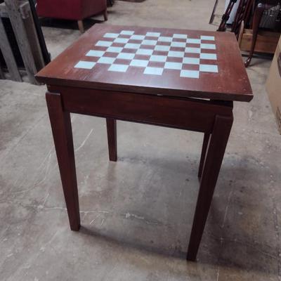 Wooden Game Table with Revolving Top
