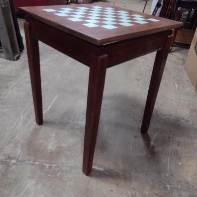 Wooden Game Table with Revolving Top