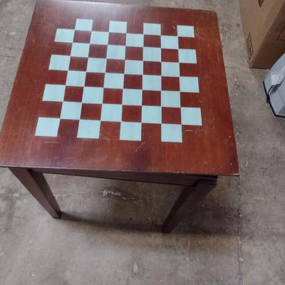 Wooden Game Table with Revolving Top