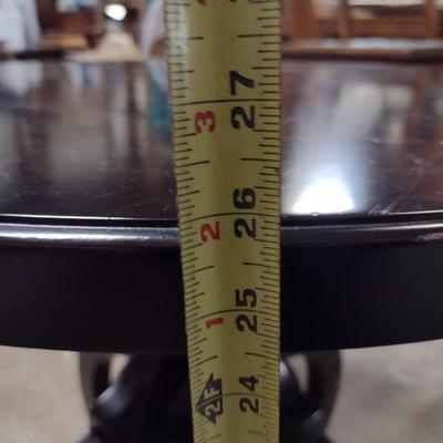 Round Side/Accent Table with Scroll Design Base