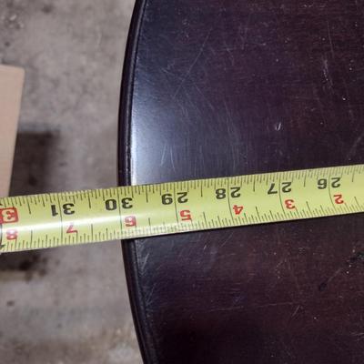 Round Side/Accent Table with Scroll Design Base